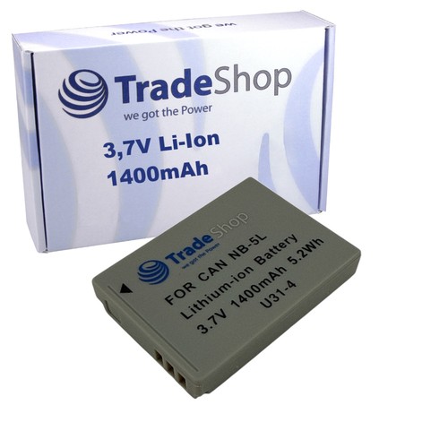 Batteria 1400mah per canon - 1400mah,