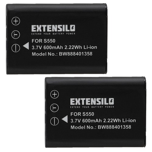 Batteria per canon ixus - 2x,